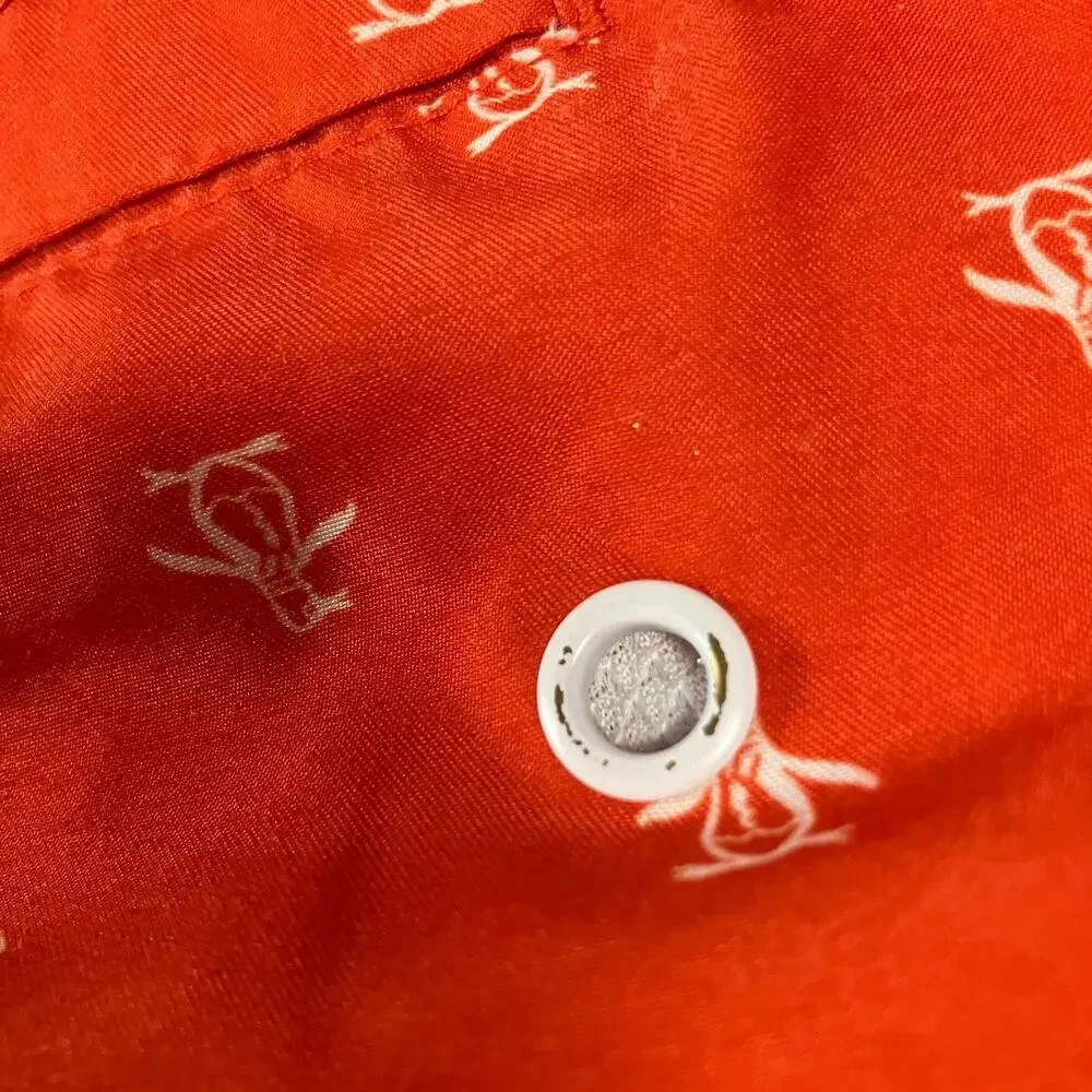 Original Penguin Swim Trunks Boys Medium‎ Red White Penguin Logo Print Board Sho
